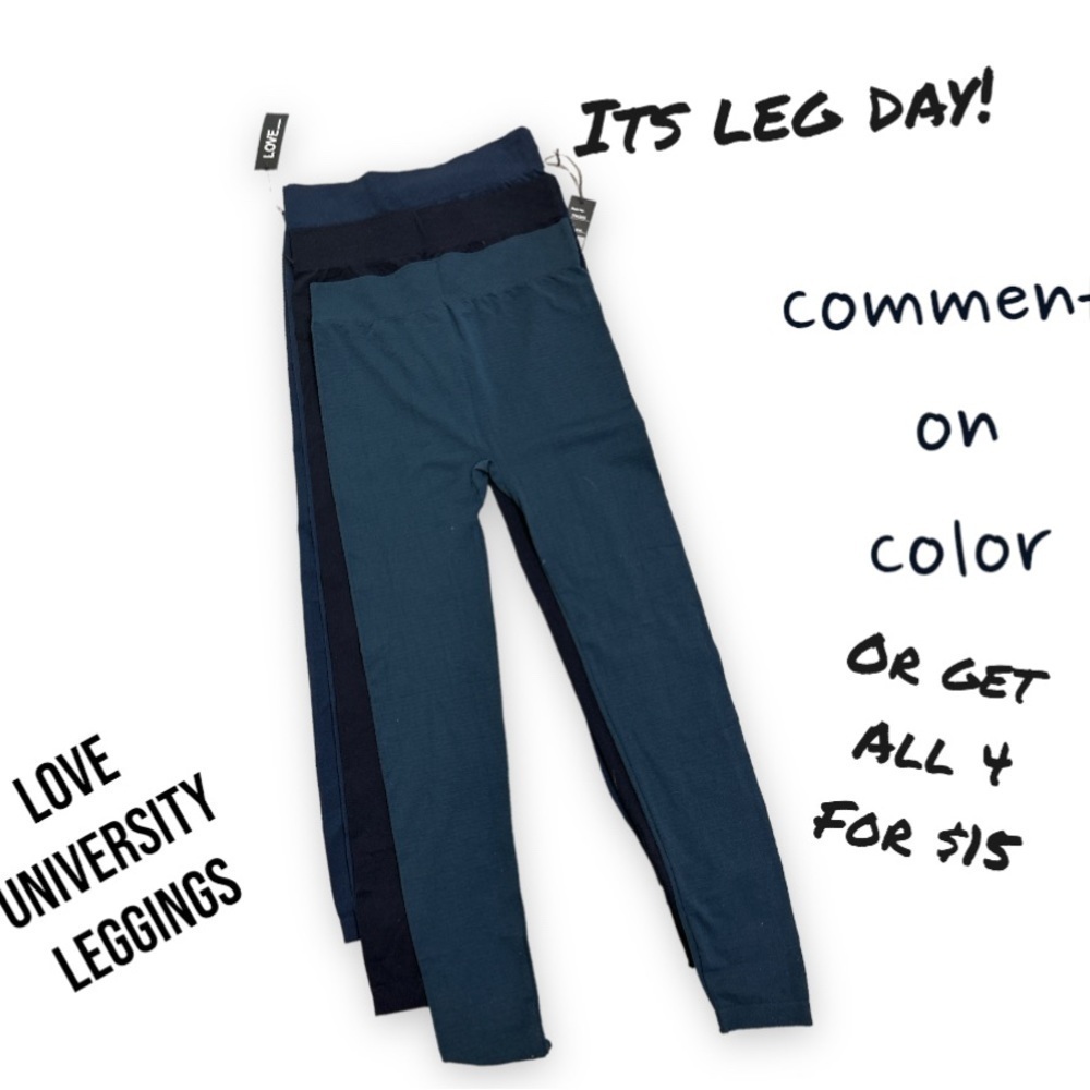 Its Leg Day! Love University Leggings